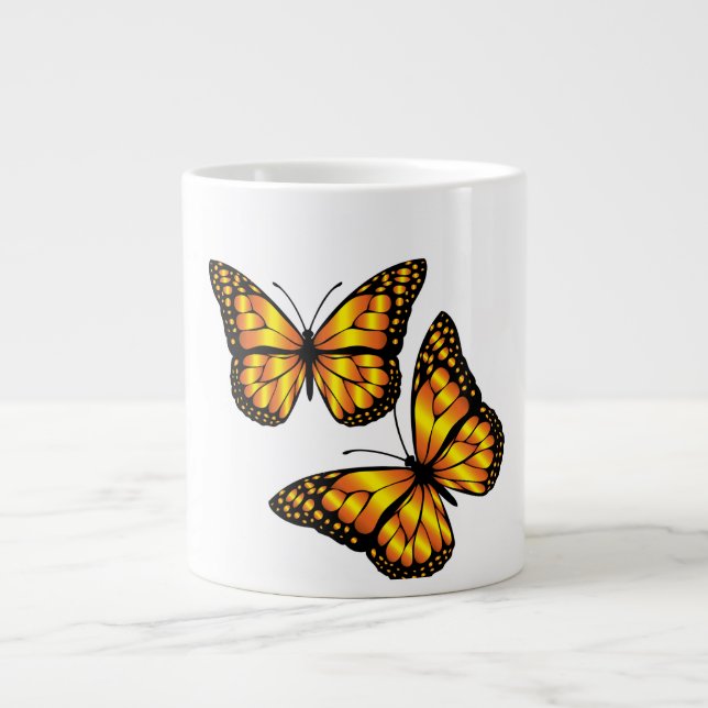 MONARCH BUTTERFLY LARGE COFFEE MUG (Front)