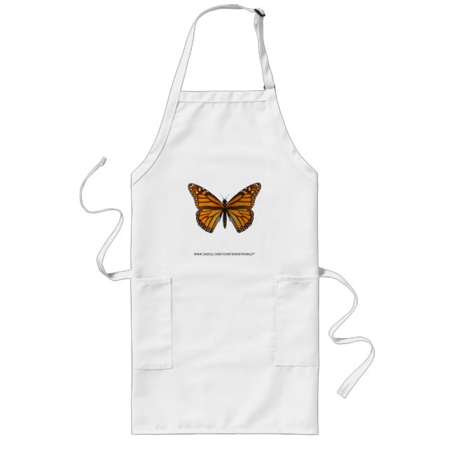 Monarch Butterfly Long Apron (Front)