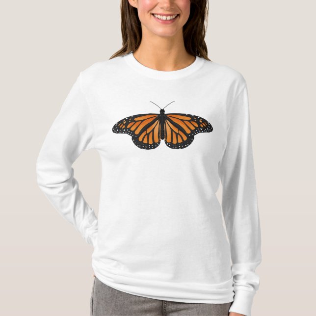 Monarch Butterfly Long Sleeve T T-Shirt (Front)