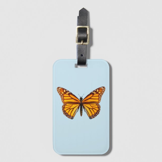 Monarch Butterfly Luggage Tag (Front Vertical)