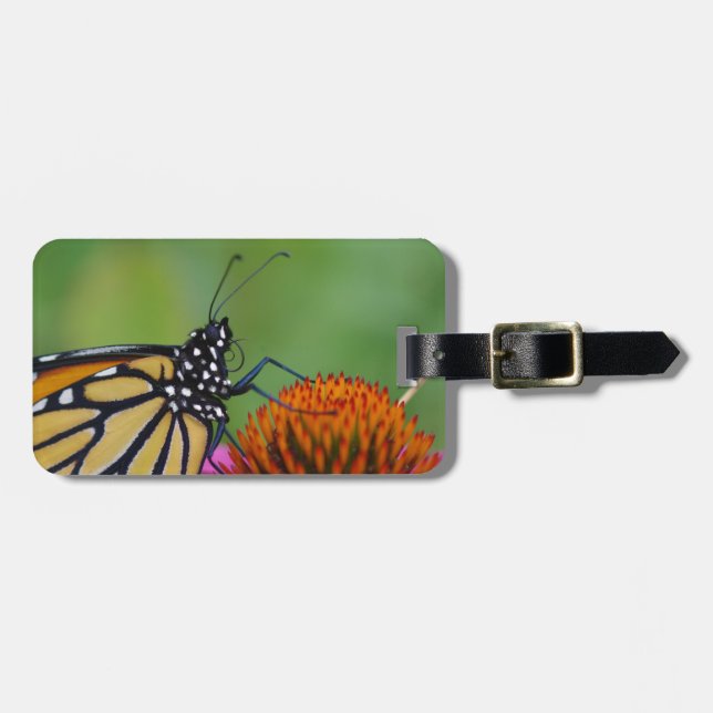 Monarch Butterfly Luggage Tag (Front Horizontal)