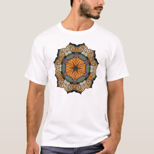 Monarch butterfly mandala t-shirt