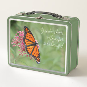 Monarch Butterfly Metal Lunch Box