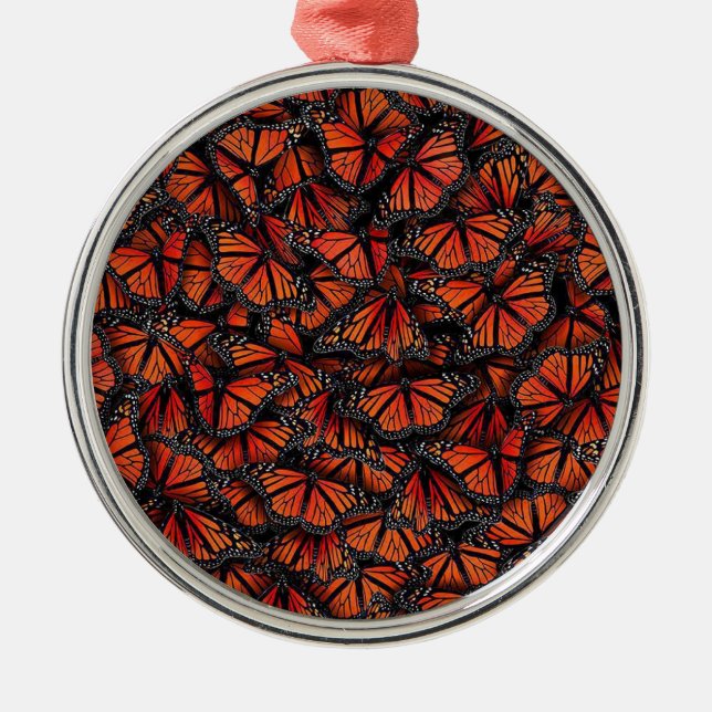 Monarch Butterfly Metal Ornament (Front)