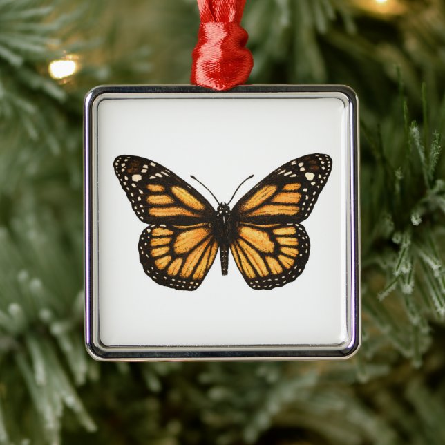 Monarch butterfly metal ornament (Tree)