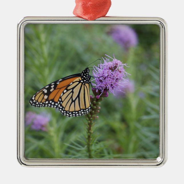 Monarch Butterfly Metal Tree Decoration (Front)