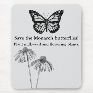 Monarch butterfly mouse pad
