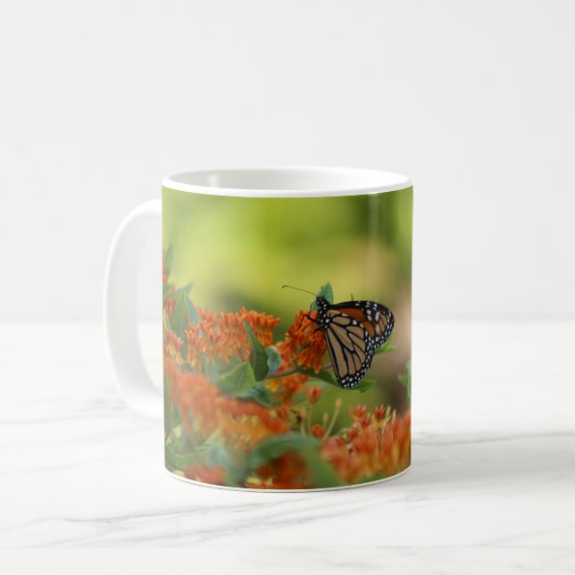 Monarch butterfly mug (Front Left)