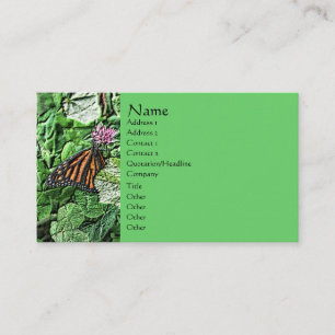 Monarch Butterfly Nature Art Business Card