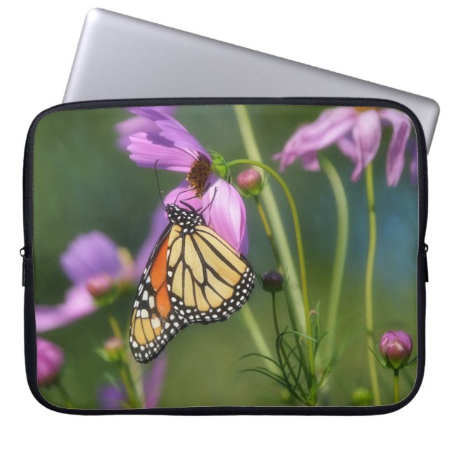 Monarch Butterfly Nature Laptop Sleeve Cover (Front)