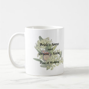 Monarch Butterfly on Euonymus Coffee Mug