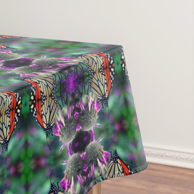 Monarch Butterfly On Flower Abstract  Tablecloth (In Situ)