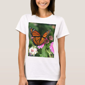 Monarch Butterfly on Lantana Flower T-Shirt