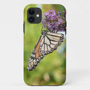Monarch Butterfly on Purple Butterfly Bush iPhone 11 Case