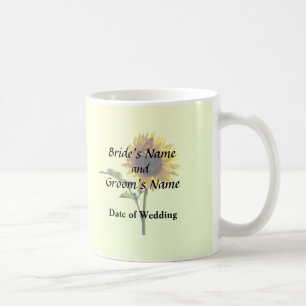 Monarch Butterfly on Sunflower Wedding Products Coffee Mug