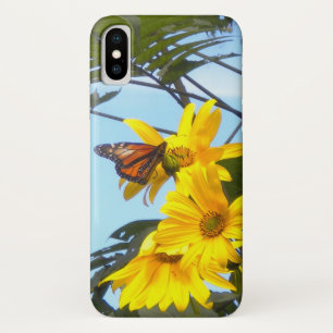 Monarch Butterfly On Sunflowers  iPhone X Case