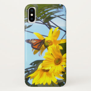 Monarch Butterfly on the Yellow Sunflower iPhone X Case