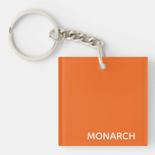 Monarch butterfly orange color name key ring