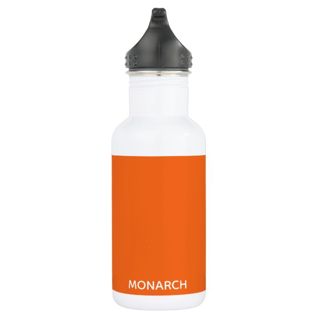 Monarch butterfly orange colour name 532 ml water bottle (Right)