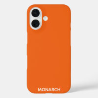 Monarch butterfly orange colour name
