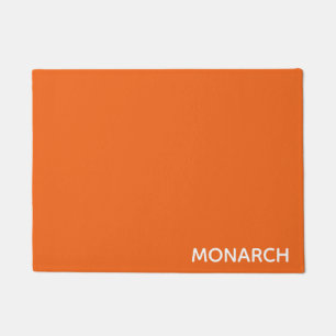 Monarch butterfly orange colour name doormat