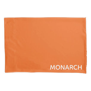 Monarch butterfly orange colour name pillowcase