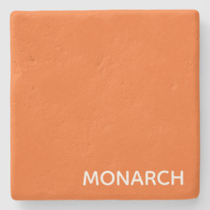 Monarch butterfly orange colour name stone coaster