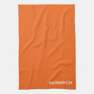 Monarch butterfly orange colour name tea towel