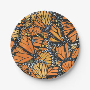 Monarch Butterfly Paper Plates