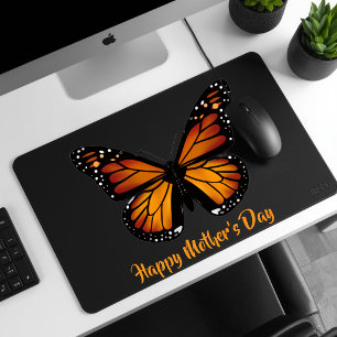 Monarch Butterfly Personalised Black Mousepad