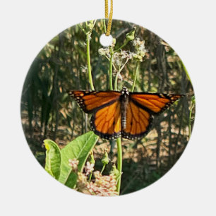 Monarch Butterfly Photo Ornament