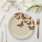 Monarch Butterfly Picnic Party Paper Plates
