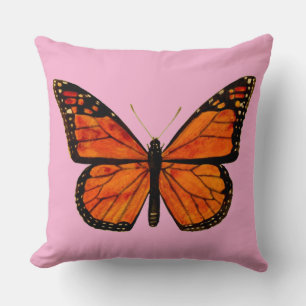 Monarch butterfly (PINK BKGRD) Cushion