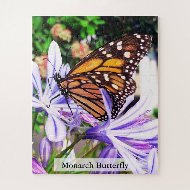 Monarch Butterfly Pollinating Insect 56 Pieces Jigsaw Puzzle (Vertical)