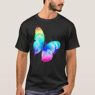 Monarch Butterfly Rainbow Cute Pastel Festival Rav T-Shirt