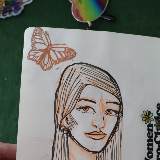 Monarch Butterfly Rubber Stamp (Creator Uploaded)