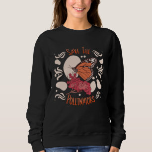 Monarch Butterfly Save The Pollinators Insect Ento Sweatshirt