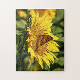 Monarch Butterfly Seeking Pollen Jigsaw Puzzle