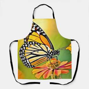 Monarch Butterfly Sip Design Apron