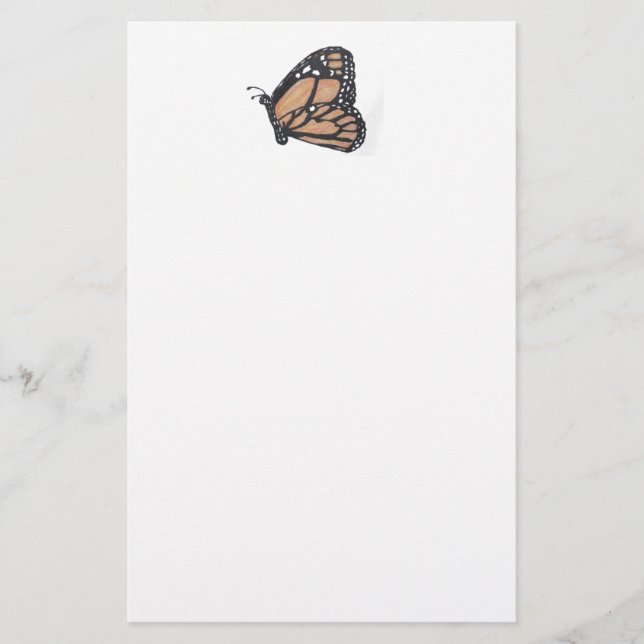 Monarch Butterfly Stationery (Front)