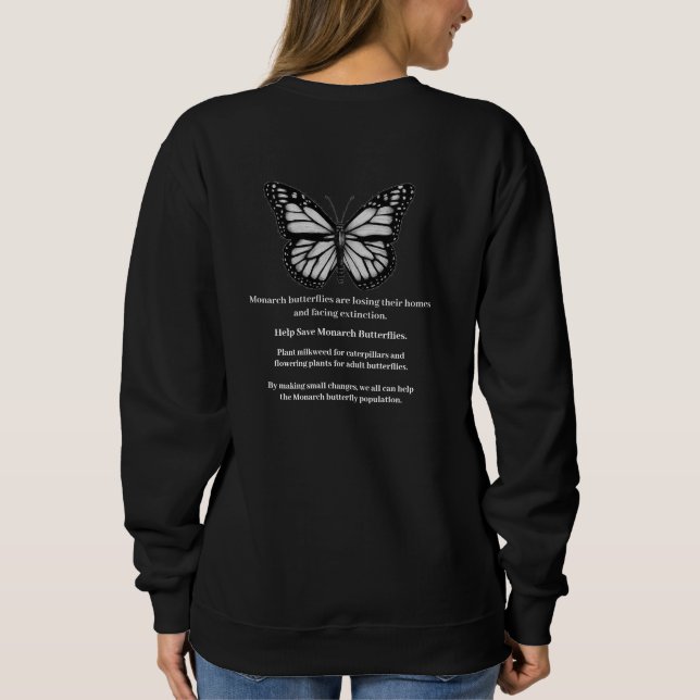 Monarch butterfly sweatshirt (Back)