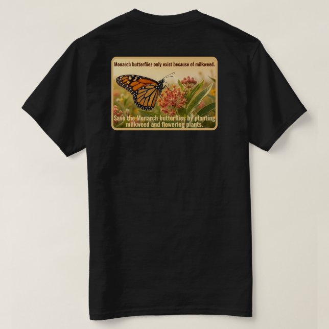 Monarch butterfly T-Shirt (Design Back)