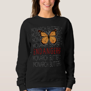 Monarch Butterfly Threatened Endangered Species Sweatshirt