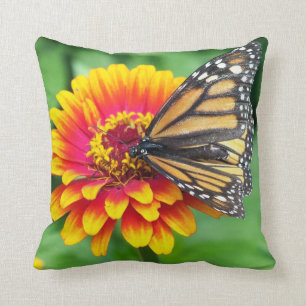 Monarch Butterfly Throw Pillow