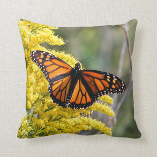 Monarch Butterfly Throw Pillow