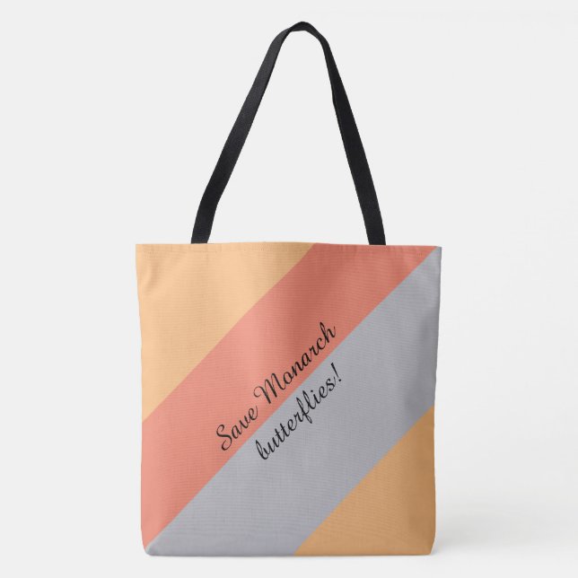 Monarch butterfly tote bag (Front)