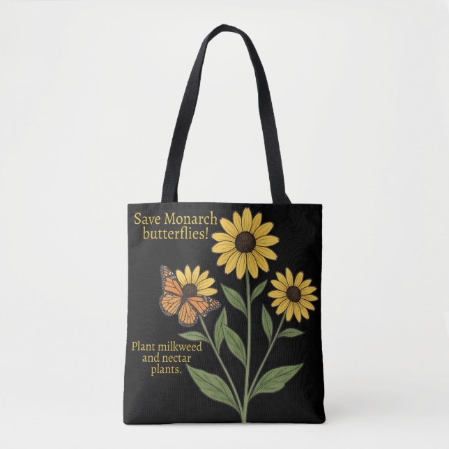 Monarch Butterfly Tote Bag (Front)
