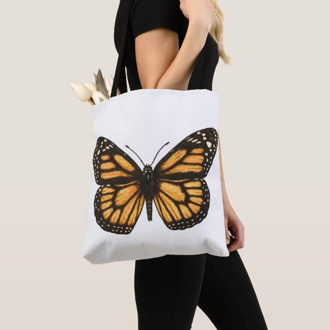 Monarch butterfly tote bag (Close Up)