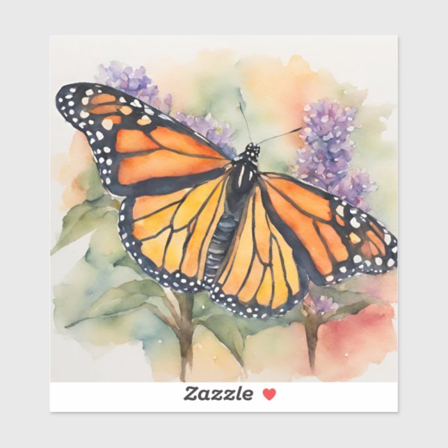  Monarch Butterfly Watercolor Print (Sheet)