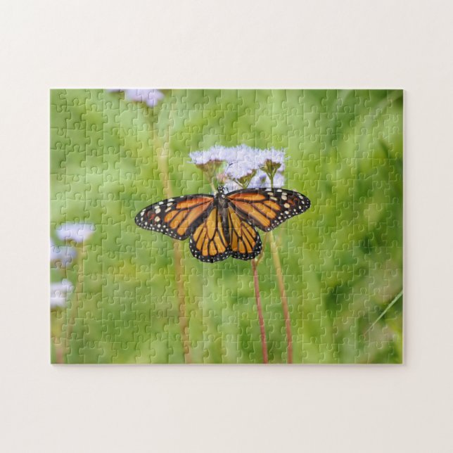 Monarch Butterfly Wildflowers Nature Puzzle (Horizontal)